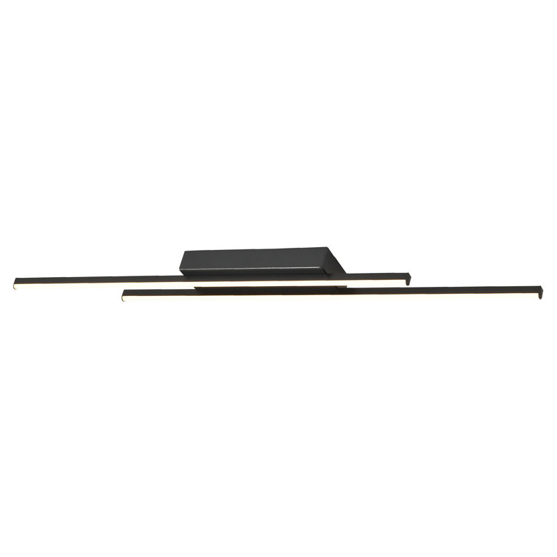 Designer Metal Kitchen LED 89Cm Ceiling Light Fitting By , Matte Black