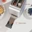 Toaster - 2 toast slots, stainless steel toaster, 2 slices of toaster, 7 levels, defrost function, warm up function, lift function, automatic shut -off, extra wide toast slots