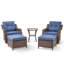 Ensemble de conversation berçant et pivotant avec repose-pieds et coussins de 6 po Acton-10229682