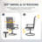 4-Person Outdoor Dining Set with Swivel Chairs, Patio Table and Chairs Set with Umbrella Hole, Steel Frame Outdoor Patio Dining Set-1743577304-1743577311-1743577310