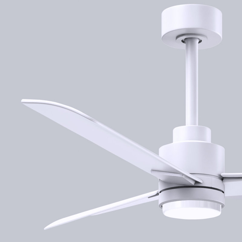 Alessandra Ceiling Fan, Matte White, Matte White, 42"