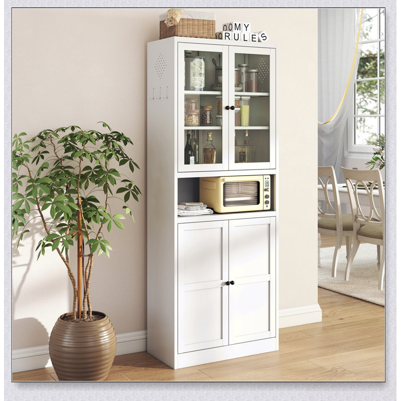 Armoire de cuisine en métal durable avec tablettes réglables, structure en acier inoxydable robuste, rangement autoportant pour les maisons modernes