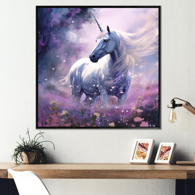 Lavande luminaire sur toile