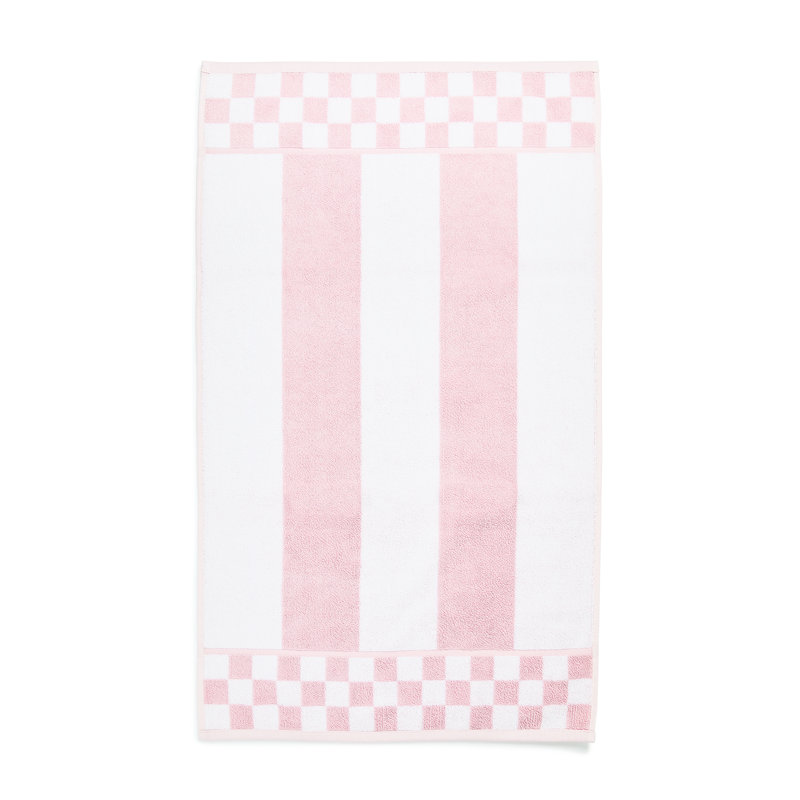 Sterling Stripe Hand Towel, Pink/White