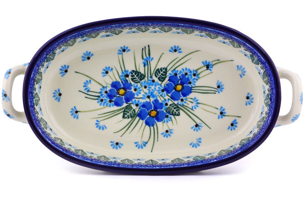 Polmedia Oval Stoneware Baker Bakeware
