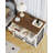 Dog Crate Furniture with 2 Drawers, Indoor Dog Kennel with Charging Station, Wooden Dog Cage Side End Table Kennel for Medium/Large Dogs-870889884-862320126