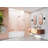 Illume 64.75 in. x 58.25 in. Fully Frameless Hinge Bathtub Door-58086560