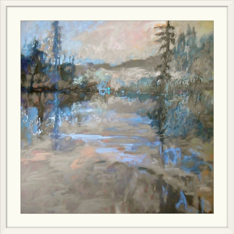 « river », reproduction d’art Jane Schmidt, Toile, H 35 po x l 35 po x P 1,5 po