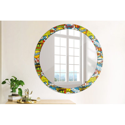 Huldar Glass Flat Wall Mirror