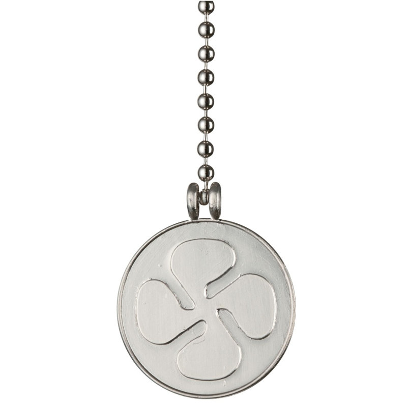Latta Pull Chain, Brushed Nickel