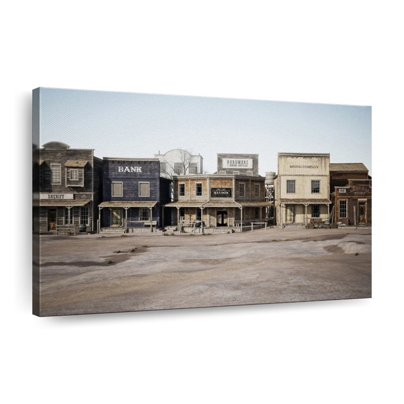 Impression sur toile Western, H 34 po x l 51 po x P 1,25 po