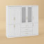 Ashling 74.9'' H X 79.3'' W Multi-Functional Armoire With Drawers
