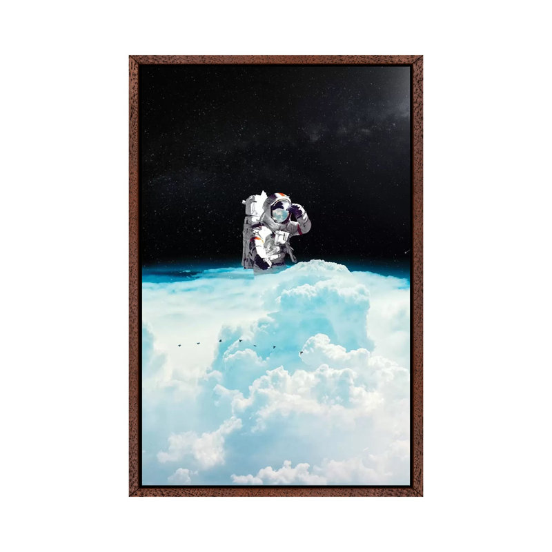 Seeking by Nicebleed - Print on Canvas, 66.04cm H x 45.72cm W x 3.81cm D, Classic Brown Wood Framed