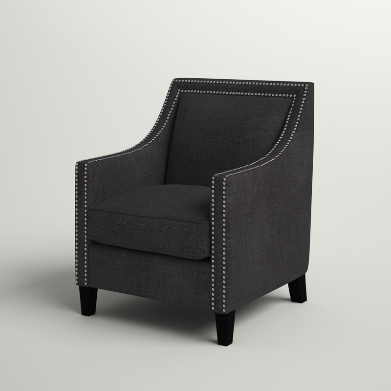 Damira Upholstered Armchair, Charcoal