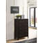 Payton Warm Brown 5-Drawer Chest, Spacious and Stylish Storage Solution for Modern Bedrooms and Living Spaces