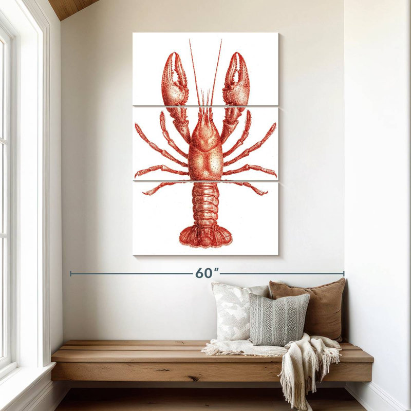 Brampt Vintage Crawfish, 50'' H X 32'' W