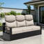 Ensemble de coussins de siège et de dossier d'extérieur, coussins de remplacement anti-UV en tissu d'oléfine pour meubles de patio-159674747-160344548