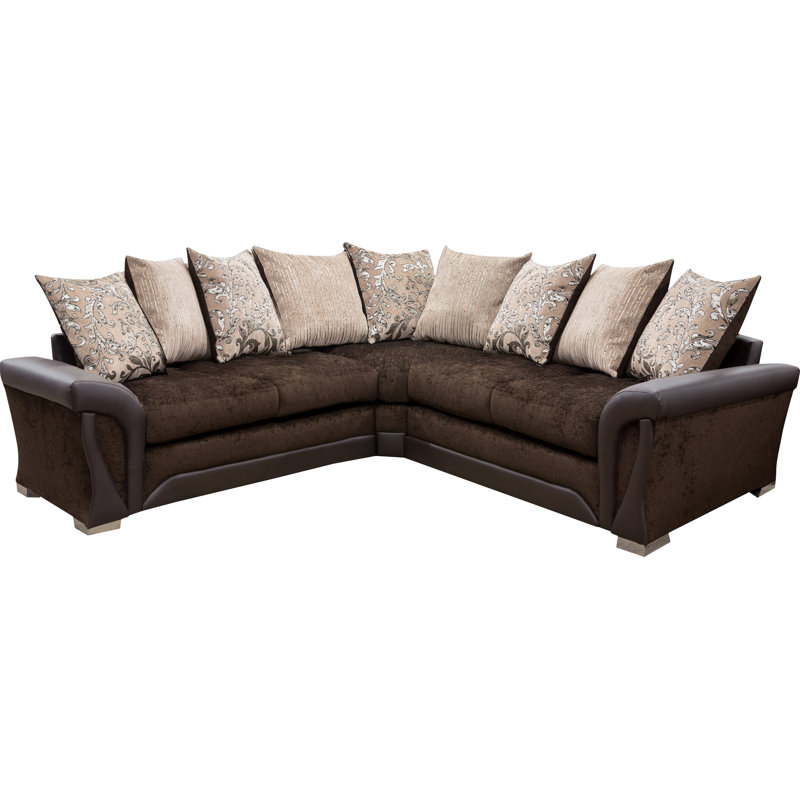 Bracamonte 5 Seater Corner Sofa , Brown