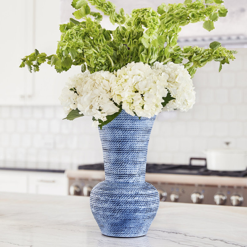 Hopewell Handmade Ceramic / Porcelain Table Vase, 11.5" H x 8" W x 8" D