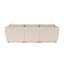 Canapé modulaire rembourré avec repose-pieds 4 pièces Caldwell-126347167