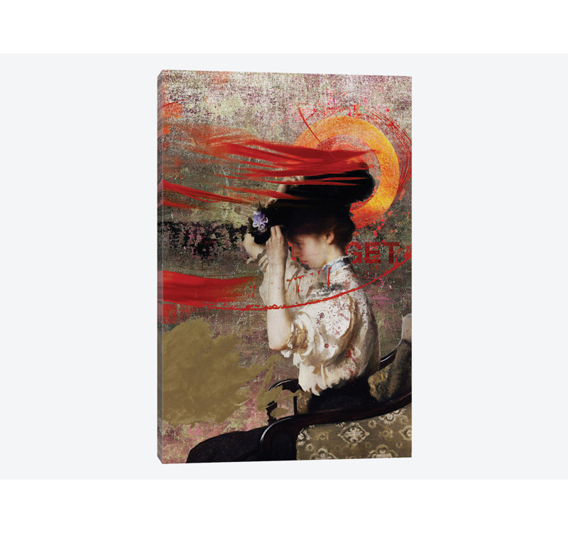 « the hat », impression sur toile, H 24 po x l 16 po x P 1 po, Papier d'art encadré noir