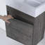 Petit meuble-lavabo simple 18 po avec plateau en résine Cydnei-956829764