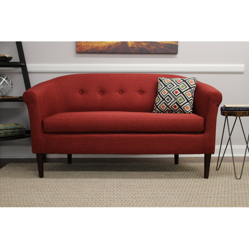 Reichenbach Upholstered 57'' Settee, Picante