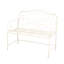 Banc de jardin Sunnydaze - blanc-559439991