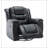 360°Swivel and Rocking Home Theatre Recliner Manual Recliner Chair with Wide Armrest-1900855626