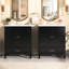 Meuble-lavabo double 60 po. Espace de rangement généreux. 2 armoires, tiroirs. Noir. Attrait décoratif classique. Meuble-lavabo facile à assembler. Meuble spacieux et fonctionnel. Conception. Installation simple