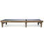 Chaise longue d'extérieur en acacia réglable