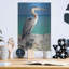 «Blue Heron», impression sans cadre sur métal-603910270