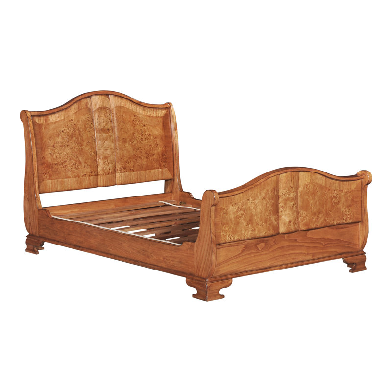 Alaba Solid Wood Bed, Double (4'6)