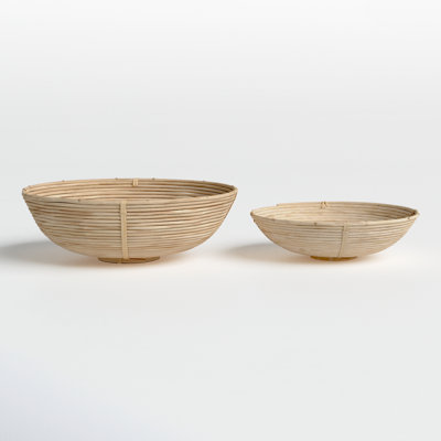 Evah Rattan Decorative Bowl - Set of 2