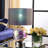 18.75-Inch Artie Orb Iridescent Chrome Table Lamp
