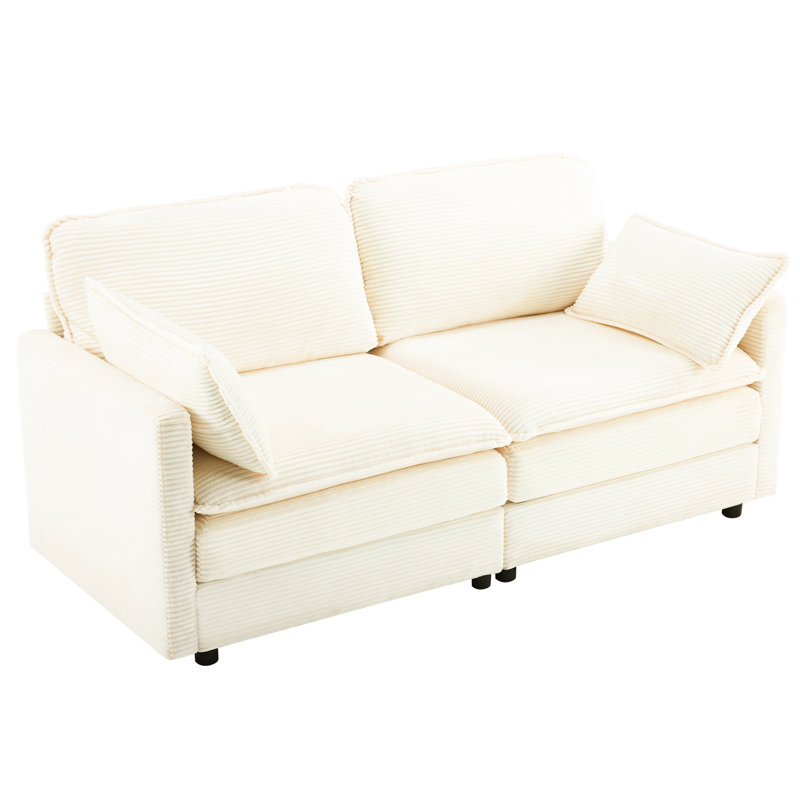 29.86'' Corduroy Loveseat