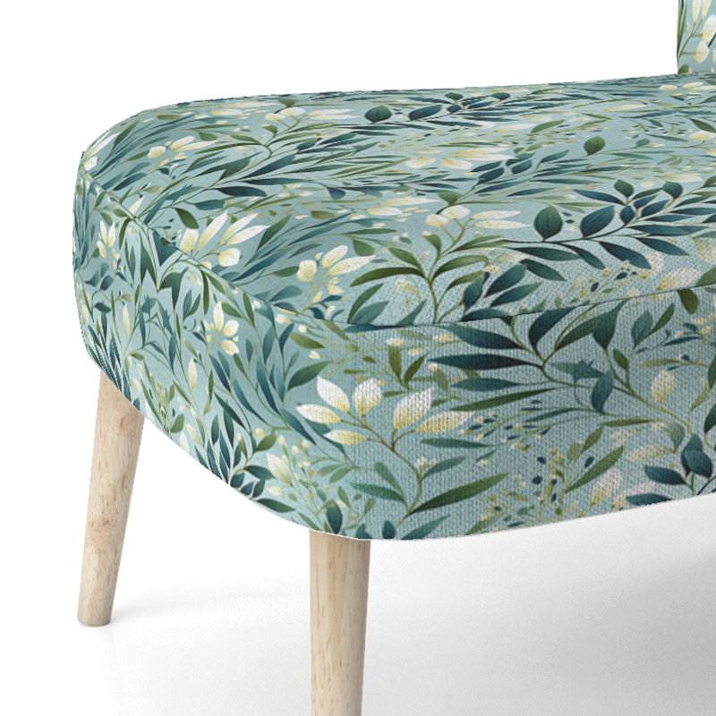 Chaise d'appoint rembourrée Oceanic Foliage