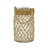 The Novogratz Glass Decorative Indoor Outdoor Candle Lantern with Rope Handle-1170920930