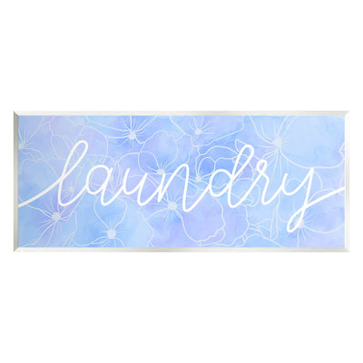 " Blue Laundry Floral Pattern " by Lil' Rue
