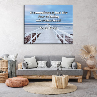 Astoria Grand Gallery Wrapped Canvas By Terry Gross: "It sometimes is just the fear of being misunder