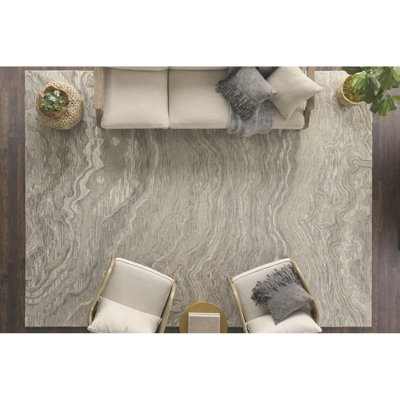 Deonna Abstract Wool Hand Woven Area Rug
