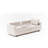 Stylish 3-Seat Sofa-Bed, Cream Color, 86.6 x 32.7 x 31.5 inches | Wooden/MDF/Particle Board Frame, 100% Polyester Fabric | Spacious Bed Size: 74.8 x 31.5 inches | Eco-Friendly, Medium Hard Foam for Comfort, Perfect for Living Rooms & Guest Rooms-1889540448