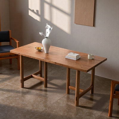 Bureau d'écriture simple brun durable en orme simple