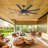 65 Inch Farmhouse Ceiling Fan With Lights & Remote Control, Quiet Reversible Dc Motor, Wooden Blades,  Glass Lampshade - Ideal For Bedroom, Living Room, Dining Room