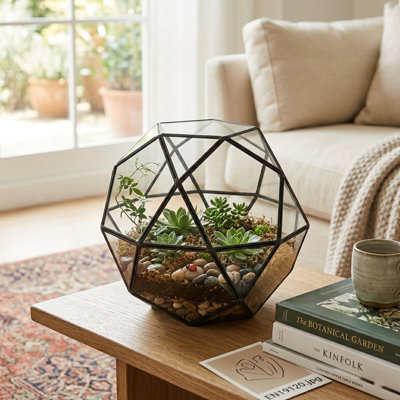 Geometric Glass Terrarium