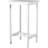 Amidat White Acacia Hardwood Bar Table 24" x 24" x 43" Outdoor Bar Table
