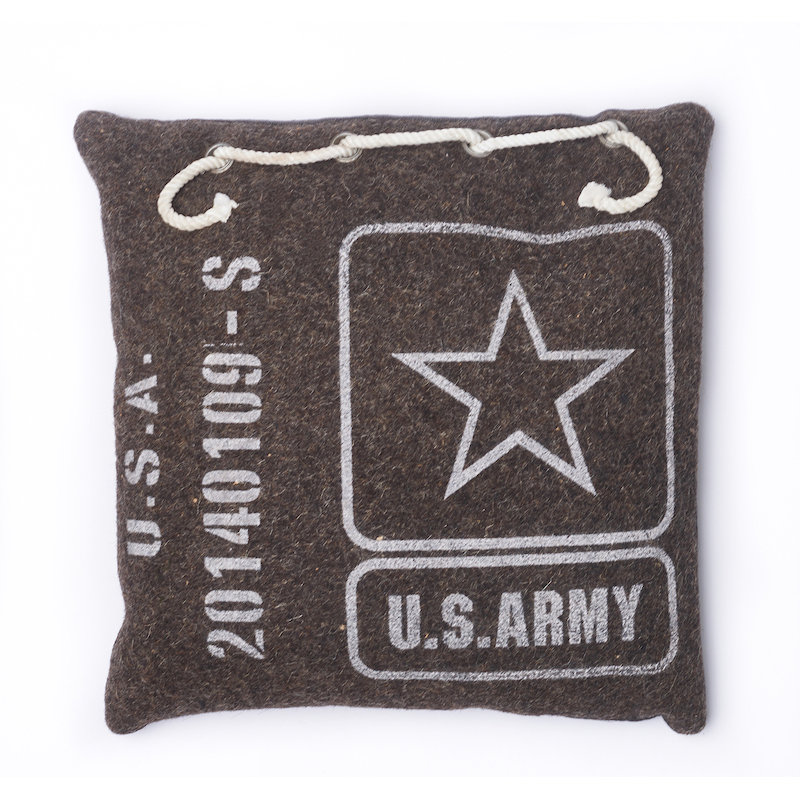 Coussin en coton armée