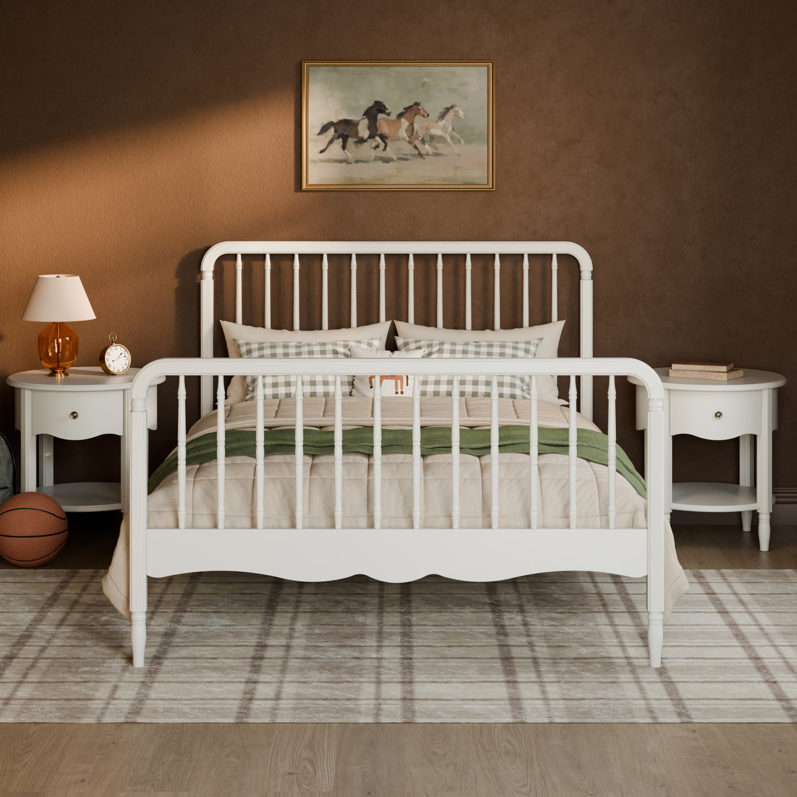 Liberty Bed, Warm White, Full