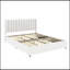 Lit plateforme tapissier grand avec rangement Anda