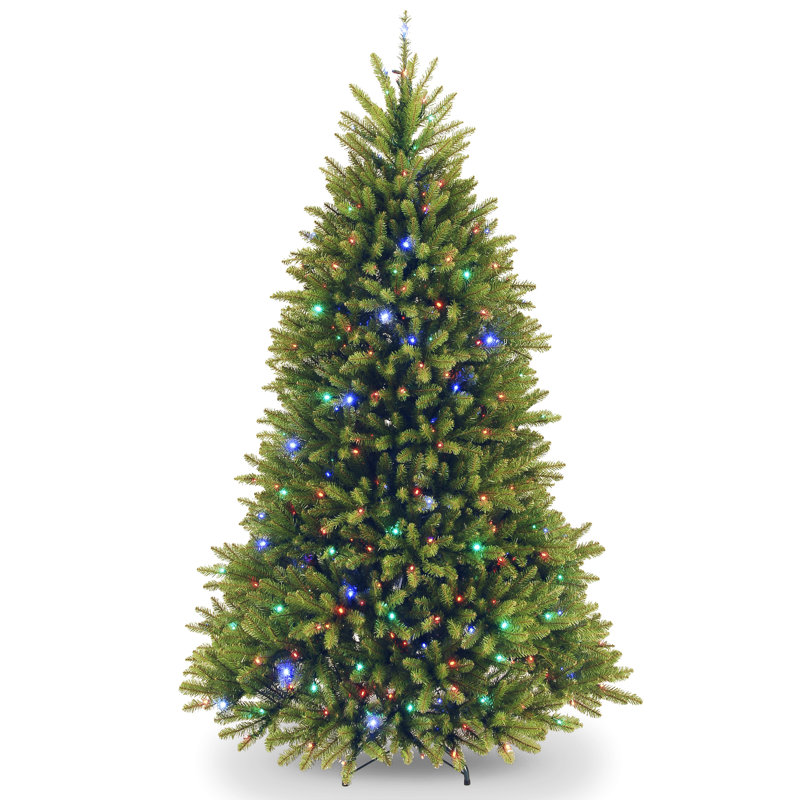 National Tree Company Dunhill Fir Tree with Dual Color LED Lights and PowerConnect, 7'